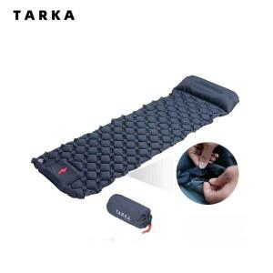 플로팅매트 TARKA 풍선 캠핑 매트 슬리핑 패드 야외 관광객 에어 쿠션 베개 포함 하이킹 피크닉 자체 팽창 매트리스