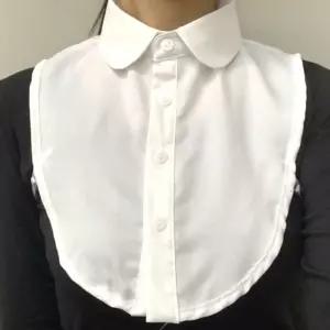 쉬폰 페이크셔츠 화이트 가짜 카라넥카라 카라 케이프 목셔츠