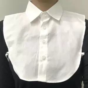 코튼 페이크셔츠 화이트 카라 가짜 넥카라 케이프 목셔츠