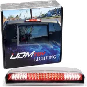iJDMTOY 레이스카 스타일 스트로브 클리어 렌즈 레드 크롬 리플렉터 48-SMD LED 하이 마운트 서드