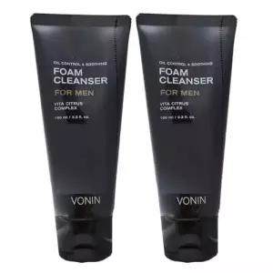 보닌 남성 클렌징폼 오일컨트롤 앤 수딩 폼 클렌저 100ml 2개/