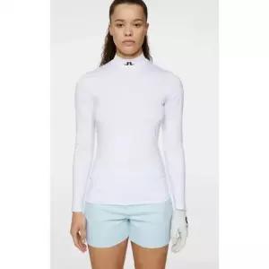 제이린드버그 여성 긴팔 티셔츠 이너웨어 스포츠 봄여름 기능성 화이트 Kate Compression Top