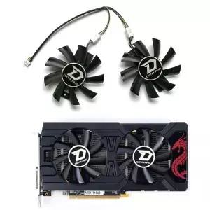 2팩 GA92B2U 85mm 4핀 Rx 570 G 팬 데이터랜드 560 Xt 580 파워컬러 라데온 리드 드 듀얼 쿨링