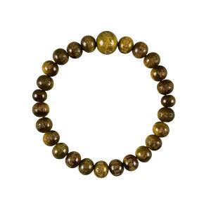 あさひ 8mm Lignum vitae wood Heart Sutra Beads Bracelet Juzu dhyana Zen Kyoto Prayer Handmade for Men Women Gifts Elastic Mala