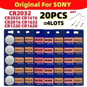 새로운 20Pcs 원래 소니 CR2032 배터리 3V 시계