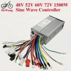 48V 52V 60V 64V 72V 사인파 컨트롤러 전기자전거 1000W 1500W 브러시리스 모터 최대 30A 스쿠터용