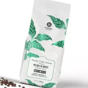 블렌드 원두 커피 부다페스트 브라질 홀빈 500g