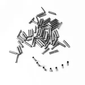 Simpleyi 원형 구리 낚싯줄 알루미늄 프 슬리브 튜브 낚시 액세서리 라인 1.0mm2.8mm 100 개/로트