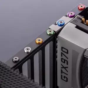 컴퓨터 PC 케이스 나사 마더 보드 전원 공급 장치 그래픽 카드 라디에이터 하드 드라이브 M3 6 32 6mm 5 개