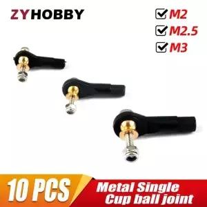 10pcs M2 M2.5 M3 금속 비행기 볼 단일 컵 RC 헬리콥터 모델에 대 한 조정 가능한 헤브 듀티