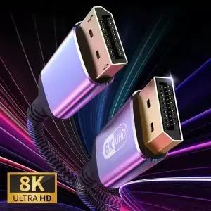 디스플레이포트 케이블 8K DP 1.4 남성남성 4K144Hz 고속 TV 모니터 노트북 호환