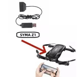 Syma Z1 USB 충전 케이블 접이식 드론 3.7V 리포 배터리 FPV 미니 실시간 전송 RC 쿼드콥터용