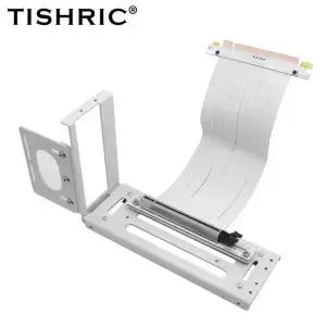 TISHRIC PCIE4.0 16X 라이저 카드 그래픽 연장 케이블 슬롯 익스텐더 리본 어댑터