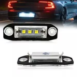 볼보 S80 XC90 S40 V60 S60 C70 V50 V70용 LED 번호판등 화이트 카 스타일링 번호등