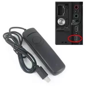 RMVPR1 원격 셔터 릴리스 케이블 제어 소니 ZV1 A6600 A6500 A6400 A6300 A1 A9 A7 A7R V A7S II III IV