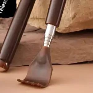 이 있는 텔레스코픽 두꺼운 등 긁개 스틱 확장형 마사지 케어 도구