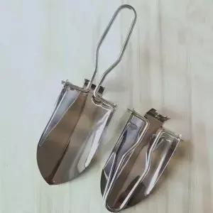 1Pc 휴대용 스테인레스 스틸 원예 삽 작은 접이식 정원 미니 야외 엔지니어