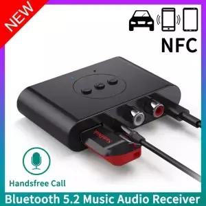 NFC Bluetooth 오디오 수신기 3.5mm AUX RCA USB U 스테레오 음악 무선 어댑터 (차량용 키트 스피커 용