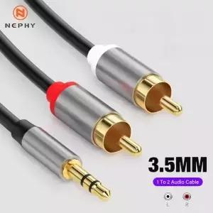 0.5m 2m RCA 케이블 3.5mm to 스플리터 잭 3.5 스마트폰 홈시어터 AUX