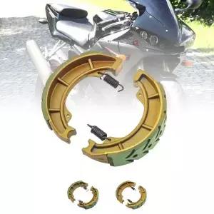 1개 105mm 오토바이 스쿠터 모페드 ATV 앞뒤 드럼 브레이크 패드 교체 키트