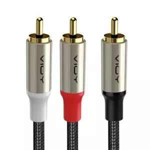 RCA 분배기 케이블 남성 2 서브우퍼 오디오 TV DVD HDTV 등을 위한 Y분배기 연장 코드