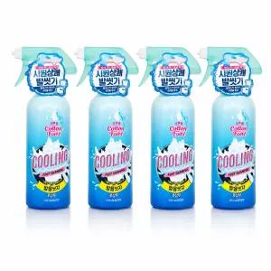 온더바디 코튼풋 발을 씻자 풋샴푸 쿨링(본품) 385ml, 4개