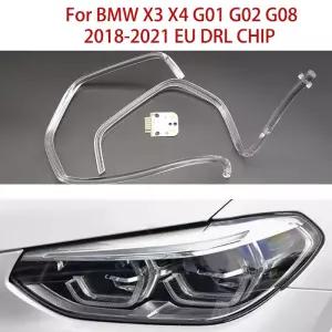 BMW X3 X4 G01 G02 G08 18- EU 차량용 DRL 칩 엔젤 아이 라이트 가이드 스트립 백색광 무광 발라스트 문제