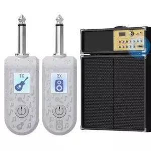 2.4G 무선 기타 오디오 송수신기 정확한 사운드 충전식 디지털 시스템 일렉트릭 및 베이스용