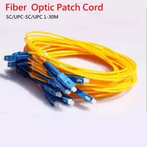 광섬유 패치 코드 9/125 G652D 단순 SCUPC-SCUPC SM SX 9/125um 1/2/3M 피그테일 FTTH 광섬유 패치 코드 케