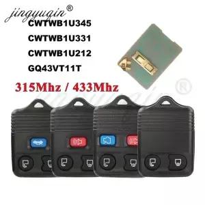 Jingyuqin 자동차 키 Fob 315MHz/43hz 포드 매버릭 트랜짓 커넥트 마즈다 2/3/4버튼 원격 제어 클릭커