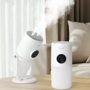 듀얼 분사 저소음 LED C타입 무선 가습기 무드등
