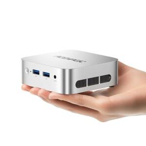 V1 미니 PC 컴퓨터, Twin Lake SSD RAM 16GB 지원 4K, N150 최대 3.6GHz, 오피스용 비즈니스 홈 듀얼 소형 데스크톱 블루투스, DDR4 Wi-Fi, 컴퓨터 1TB