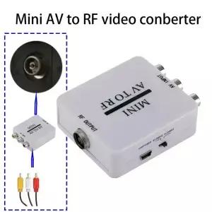 미니 RCA CVSB to RF 비디오 어댑터 컨버터 HD 박스 67.25/61.25MHz 스케일러 TV 스위처