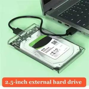 USB 3.0 HDD 케이스 2.5인치 SATA SSD 외장형 하드 드라이브 인클로저 5Gbps 전송 속도 투명 유형 C 박스