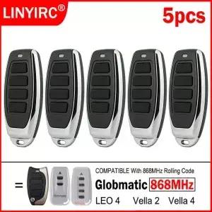 Globmatic 868MHz Vella2 LEO 4 차고 문/대문 리모컨 2 전동 게이트 송신기용 원격 제어
