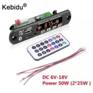 2*25W 50W MP3 플레이어 디코더 보드 12V 자동차 블루투스 5.0 모듈 스피커 핸즈프리 키트 용 TF FM AUX