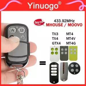 MOOVO / MHOUSE 게이트 원격 제어 433.92MHz 코드 MT4 TX3 GTX4와 호환 가능