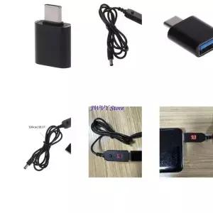 573a 타입 C PD 5V12V 5.5x2.1mm 라우터 스피커 카메라 LED 조명 전원 케이블