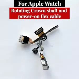 Apple Watch Series 7 8 9 41mm 45mm 교체 부품용 회전 크라운 샤프트 및 전원 켜기 플렉스 케이블
