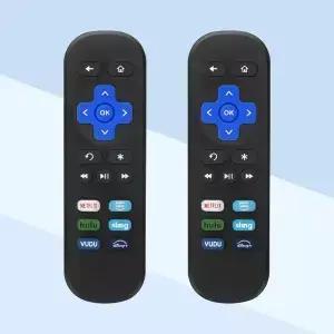 Roku 셋톱박스 STB 컨트롤러용 교체용 리모컨 1쌍 바로가기 버튼이 있는 직접 사용