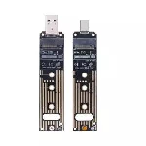 M2 SSD 외장 케이스 10Gbps PCIe 휴대용 박스 USB C 3.1 무공구 어댑터 방열 패드 M.2