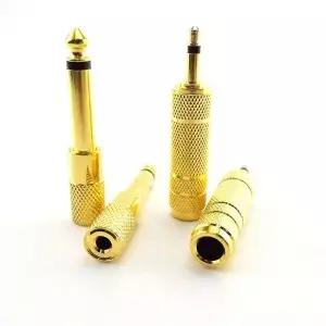 모노 오디오 마이크 어댑터 컨버터 Aux 케이블 금도금 6.5mm 암에서 수컷 잭 플러그