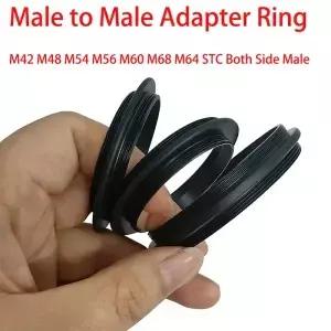 남성남성 M42 M48 M54 M56 M60 M68 M64 STC 망원경 어댑터 링 알루미늄 합금 금속 M54x0.75mm