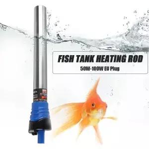 어항용 온도조절기 히터 로드 조절 가능 EU 플러그 220V 50W 100W