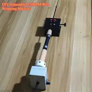 DIY 조정 가능한 050 와이어 래핑 기계 낚시꾼을 위한 정밀 낚싯대 권취 및 에폭시 코팅 도구