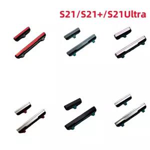삼성 호환 S21 S21Ultra S21FE G9980용 측면 버튼 - 교체완벽한 볼륨 진동 키 스위치 전원 잠금 부품