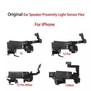 이어 스피커 교체 수신기 이어폰 iPhone 12 Mini Pro Max 용 광 센서 플렉스 케이블 리본