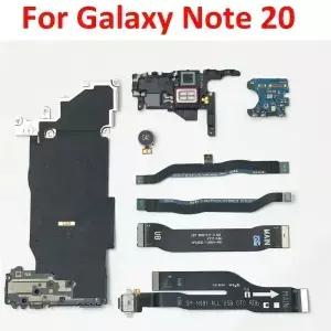 삼성 노트 20 N980 N981B N981U WIFI 신호 안테나 NFC 코일 충전 보드 포트 커넥터 LCD 메인 케이블