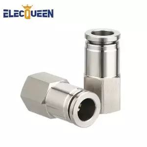 퀵 피팅 커넥터 7/16 인치 수나사 x 8mm 튜브 어댑터 푸시인 타입 스테인리스 스틸