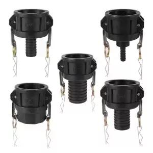 암컷 C타입 IBC 물 탱크 어댑터 밸브 커넥터 캠 x 1/2 1 1.5 2 호스 생크 S60 굵은 나사 64mm 1PC